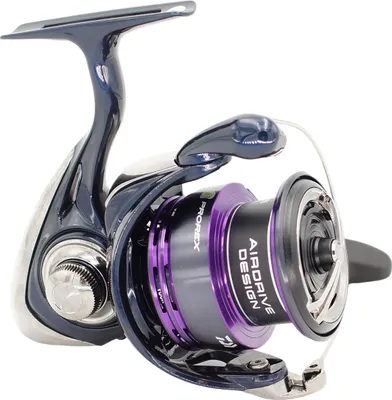 A fishing reel is shown against a white background.