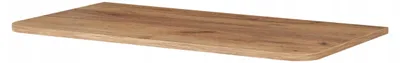 Produktbild von Rodan Waschtischplatte 80cm - Abgerundet - Braun Matt - für Aufsatzwaschbecken - LINEA