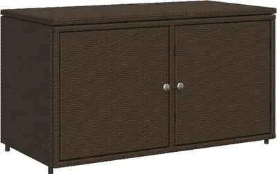 Obrázek produktu pro vidaXL Zahradní skříňka hnědá 110x55x60,5 cm polyratan