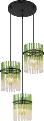 Produktbild von Globo Lighting Hängeleuchte Metall schwarz matt, 3x E27