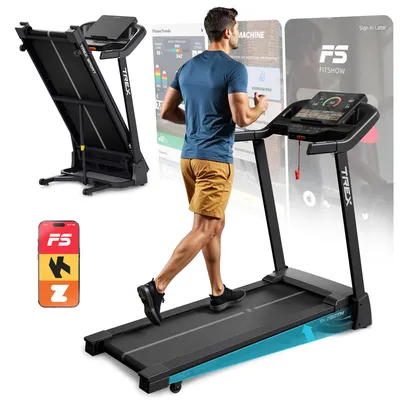 Produktbild von TREX SPORT Laufband für zuhause klappbar TX-750TM NORE | Treadmill mit Steigung 15 Stufen, Dämpfung, 15 km/h, 19 Programme