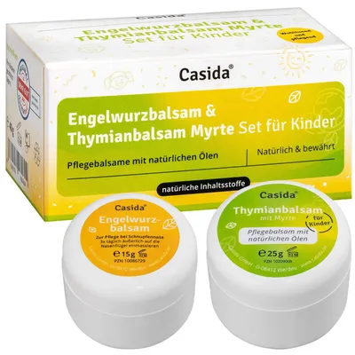 Produktbild von Casida Engelwurzbalsam & Thymianbalsam Myrte Kinder Set, 40 g Creme