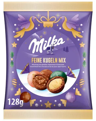 Productafbeelding van Milka Feine Kugeln Mix, 128 gram