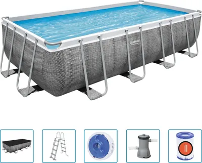 Zdjęcie produktu dla Zestaw basenowy Bestway Power Steel Rechteckig 488×244×122 cm
