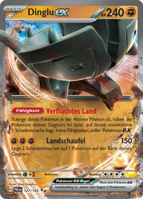 Produktbild von Dinglu ex Doppelstern Karmesin & Purpur Entwicklungen in Paldea 127/193 Sammelkarten Pokemon Einzelkarten