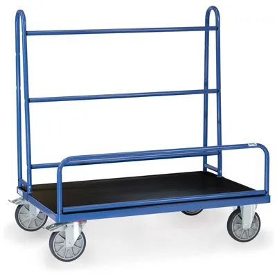 Produktbild von Fetra Plattenwagen mit festen Rohrbügeln 1270x535 mm Ladefläche mit Riefengummi