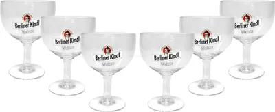 Produktbild von Berliner Kindl Weisse Gläser-Set - 6 Pokalgläser