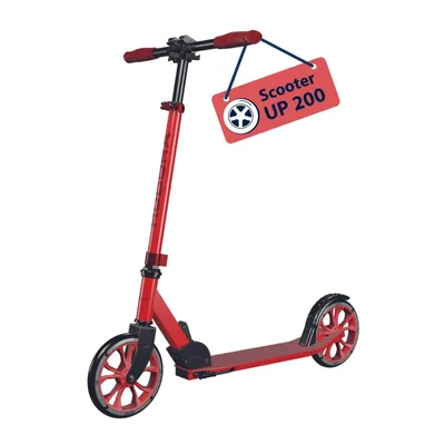 Produktbild von HUDORA Scooter Up 200 - klappbar, höhenverstellbar, mit Ständer - Roller Tretroller Cityroller - Red
