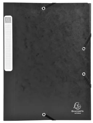 Produktbild von Exacompta Archivbox Cartobox flach geliefert Rücken 40mm aus Manila Karton Nature Future, DIN A4, Pappe, Schwarz, A4, Porträt, 4 cm, 160 g