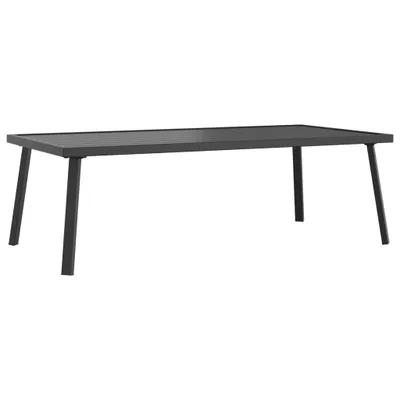 Image de vidaXL Table basse de jardin anthracite 110x55x35cm acier