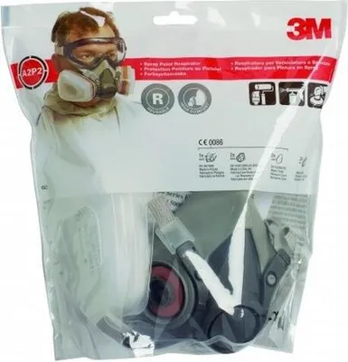 Productafbeelding van 3M Halfmasker voor adembescherming met verwisselbaar filter, model 6002C
