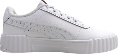 Imagen del producto de Zapatillas Puma Carina 3.0 para mujer, con cordones, estilo deportivo, color blanco, ideales para uso diario
