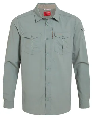 Produktbild von Craghoppers NosiLife Adventure LS II Hemd für Herren Insektenabweisend, Größe:XXXXL, Farbe:Lichen Green