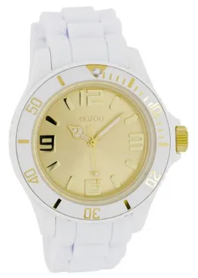 Produktbild von Oozoo Armbanduhr weiß Silikon Vintage Series Damen Analog-Quarzuhr UOC5063A