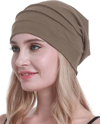 Produktbild von Weiche Baumwoll-Chemokappen für Frauen . . . Kopfbedeckung bei Haarausfall . . .