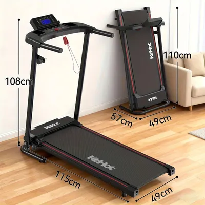 Image de Loopband - Tapis de course - Tapis de marche - Tapis de course pliable - Conception pliable - Inclinaison réglable