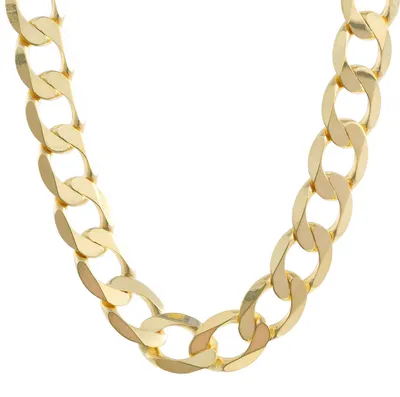 Produktbild von Goldkette Panzerkette Länge 50cm - Breite 5,0mm - 585-14 Karat Gold