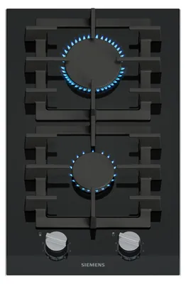 Produktbild von Siemens iQ700 ER3A6BI40, Schwarz, Integriert, 30 cm, Gaskochfeld, Glaskeramik, 2 Zone(n)