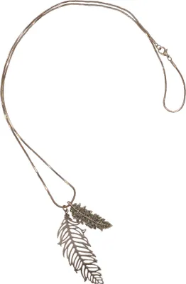 Produktbild von Steuer Modeschmuck Kette Metall 76cm weiß Glasstein 445050108