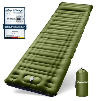 Produktbild von Luftmatratze Isomatte Campingmatratze - 200 x 68 x 12 cm - Selbstaufblasend - Wasserdicht