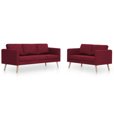 Produktbild von VidaXL 276857, Rot, 3 Sitz(e), Polyester, 1680 mm, 700 mm, 730 mm