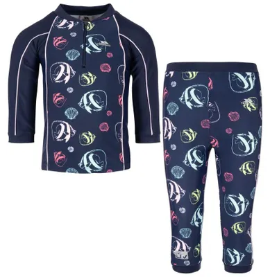 Productafbeelding van Trespass - Zwemset "Smiley" voor kinderen, model TP5735 (140) (Marineblauw/Roze/Wit)