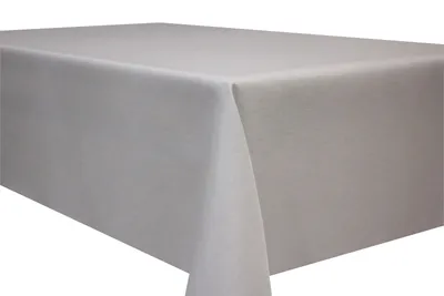 Produktbild von TISCHDECKE Leinenoptik Lotuseffekt Schmutzabweisend 130x260cm HELLGRAU