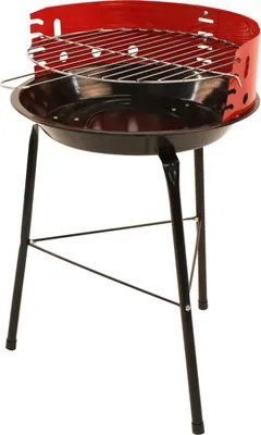 Produktbild von Festivalový gril na drevené uhlie Okrúhly gril Stojanový gril 37x57cm Kempingový záhradný gril Pečenie