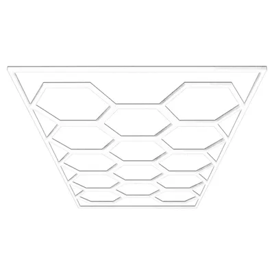 Produktbild von Hexagon LED Garage Light, Beleuchtung für Werkstatt, LP003/nicht dimmbar, Aluminiumrahmen