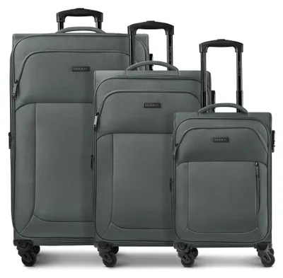 Image de Ensemble de valises à 4 roulettes Police San Francisco, 3 pièces, avec soufflet extensible