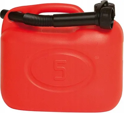 Image de Bidon d'essence avec entonnoir rouge 5l