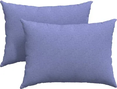 Image de vidaXL Coussins pour canapé, 2 pièces, tissu denim bleu, 70 x 50 cm