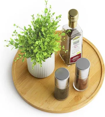 Produktbild von Famanu Lazy Susan Draaiplateau 25 cm - Küchenorganizer mit Anti-Rutsch-Funktion