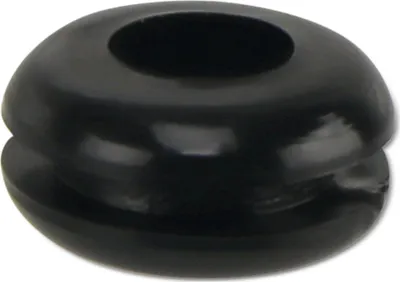 Produktbild von KSS Kabeldurchführungstülle PVC, schwarz, Plattenstärke 1,7, Loch-Ø 6,4, geschlossen, 1 Stück