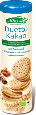 Produktbild von Allos Duetto Doppelkekse mit Kakaocremefüllung 330g