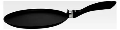 Produktbild von Crêpes-Pfanne 28 cm aus Aluminiumguss, PFAS-frei mit ELODUR® Select Beschichtung, Induktionsgeeignet, schwarz