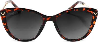 Zdjęcie produktu dla Vuch damskie okulary przeciwsłoneczne z polaryzacją Amra Design Brązowe czarne soczewki