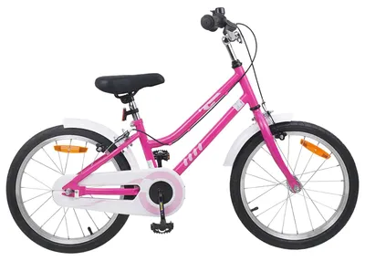 Produktbild von Kinderfahrrad 18 Zoll für 5-7 Jahre alt Pink Weiß