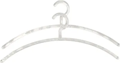 Produktbild von TrendLine Kleiderbügel Bubbles Kunststoff transparent 2 Stück