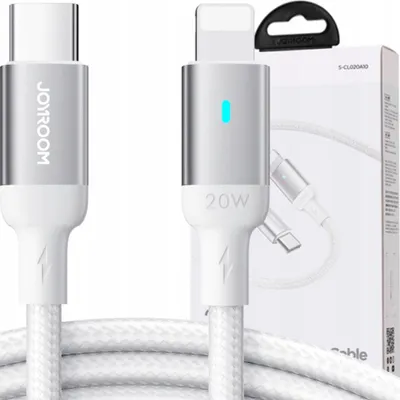 Immagine prodotto di Joyroom USB-C to Lightning Cable Fast Charging 20W, 1.2m - White