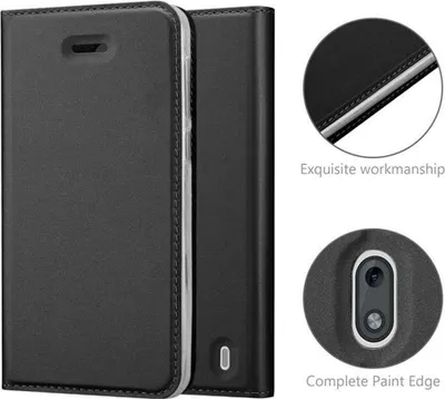 Image de Cadorabo Housse pour Nokia 2 2017 Housse de protection en noir Cover Etui Book Case Booklet