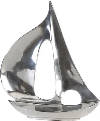 Produktbild von GILDE Dekofigur Skulptur Boot poliert H. 35 cm,32620