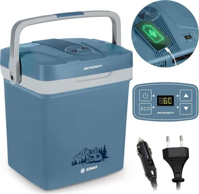 Obrázok produktu pre Turistická chladnička Berdsen Icemax 26 litrov ECO režim - modrá