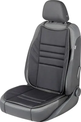Produktbild von Walser Autositzauflage PKW Britt, schwarz, 1-teilig, 100% Polyester, ca. 104 x 48 cm, seitenairbagtauglich, CLIX I System, Hosenträgersystem