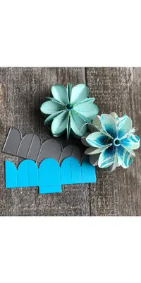 Produktbild von Stanzschablone-Faltblumen "S"