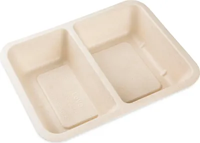 Produktbild von Heißsiegelbehälter für Zuckerrohr, zweiteilig, NEUE FORMEL, 22,8 x 17,9 x 5 cm, 50 Stück.