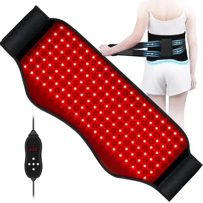 Produktbild von Rotlichttherapie Gürtel mit 140 LEDs, Infrarot Wärmegürtel für Rücken & Taille