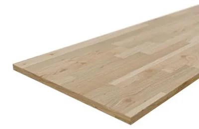 Produktbild von Timeless Living Europäische Eiche A B 18 mm, 250 x 40 cm, Leimholzplatte Massivholzplatte, Hobelplatte Tischplatte Arbeitsplatte, Unbehandeltes Bauholz