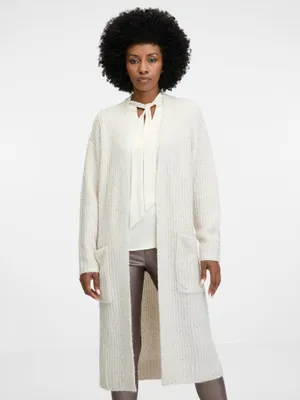 Produktbild von Orsay Cremefarbene Strickjacke für Damen 1000996A00109__S