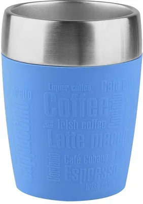 Obrázok produktu pre Izolovaný pohár na vodu z nehrdzavejúcej ocele – 200 ml – modrý